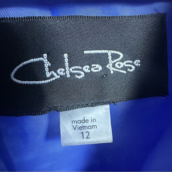 Chelsea Rose blue textured sleeveless sheath knee length dress size 12 Business - Picture 5 of 7